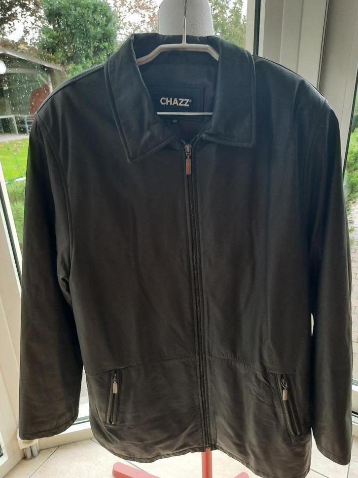 Toffe lederen  jas CHAZZ - 40, Kleding | Heren, Jassen | Winter, Zo goed als nieuw, Maat 48/50 (M), Bruin, Ophalen of Verzenden