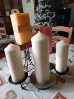 Kaarsen met staander (kandelaar) te koop à 5 euro/stuk, Comme neuf, Enlèvement, Bougie, Autres matériaux