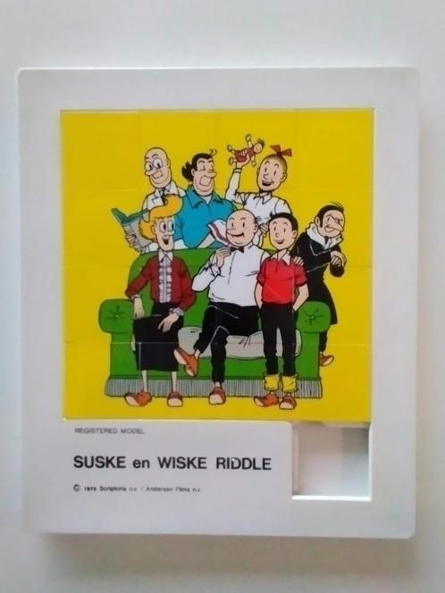 Vintage Suske & Wiske Schuifpuzzel / Riddle  Scriptoria 1975, Verzamelen, Stripfiguren, Gebruikt, Boek of Spel, Suske en Wiske