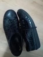 ECCO zwart sneakers mocassins veterschoenen + borstel , 40, Ecco, Zwart, Ophalen of Verzenden, Zo goed als nieuw