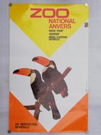 Zoo d'Anvers - affiche avec des toucans - Paul Funken - 1968, Enlèvement ou Envoi