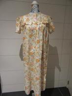 Vintage nachtkleed - oranje bloemen - dames, Ophalen of Verzenden, Zo goed als nieuw