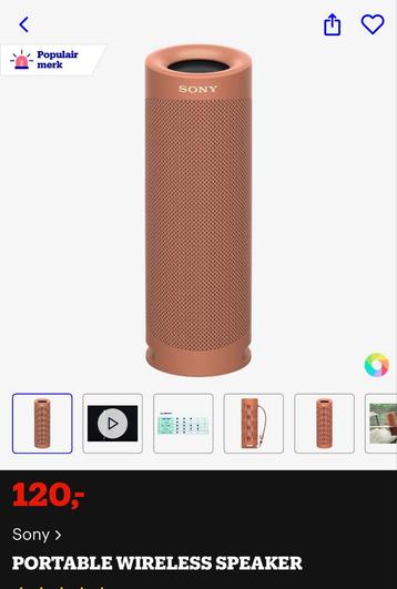 Sony speaker  beschikbaar voor biedingen