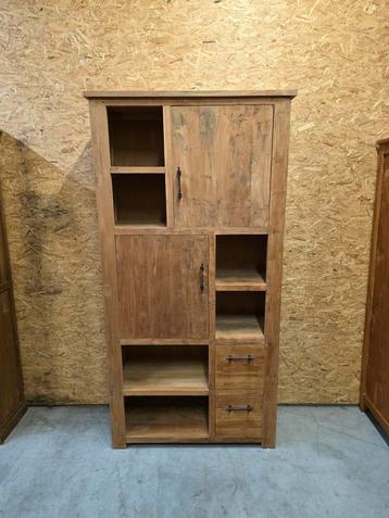 Mooie massief teakhouten wandkast 110cm beschikbaar voor biedingen