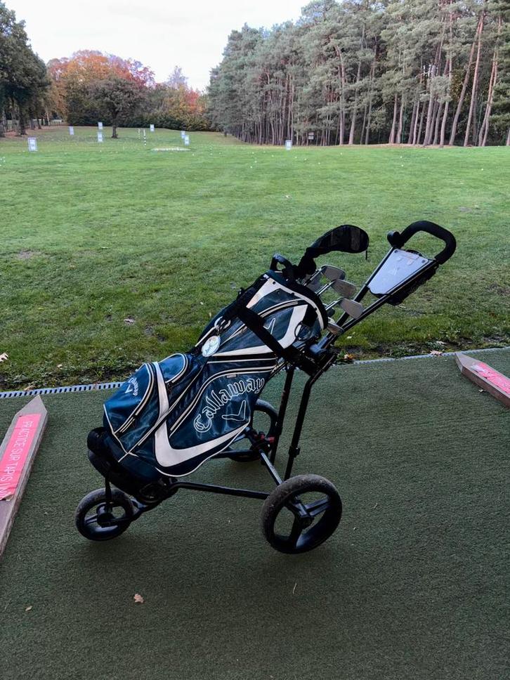 Sac + Chariot de golf Callaway, Sport en Fitness, Golf, Zo goed als nieuw, Tas, Callaway, Ophalen of Verzenden