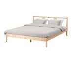 Ikea Fjellse bedframe, Ophalen, Gebruikt, Bruin, Tweepersoons