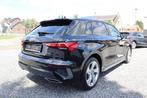 Audi A3 40TFSIe Sportback S Tronic S line 2023, Auto's, Stof, 4 cilinders, Zwart, 5 deurs