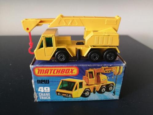Lesney Matchbox Superfast #49 Crane Truck in doosje, Hobby en Vrije tijd, Modelauto's | Overige schalen, Zo goed als nieuw, Ophalen of Verzenden