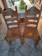 6 Stoelen, Huis en Inrichting, Stoelen, Ophalen, Zo goed als nieuw, Hout, Landelijk