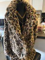 Dames pels jas luipaard, Kleding | Dames, Jassen | Winter, Ophalen, Zo goed als nieuw, Maat 36 (S)