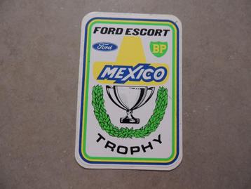 Sticker Auto Ford Escort Mexico Trophy BP Oil