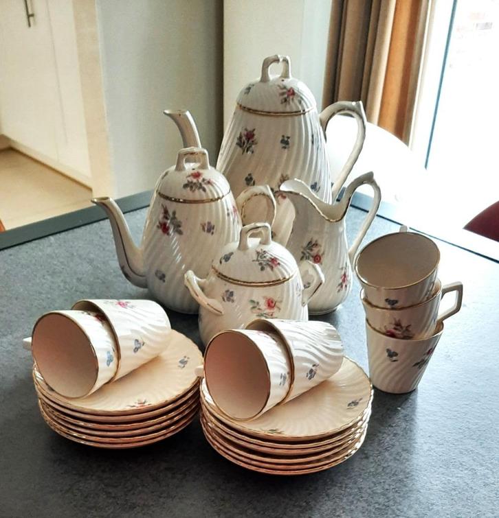 Te koop: Mooi antiek koffieservies van "Petrus Regoute &Co.", Antiek en Kunst, Antiek | Servies compleet, Ophalen