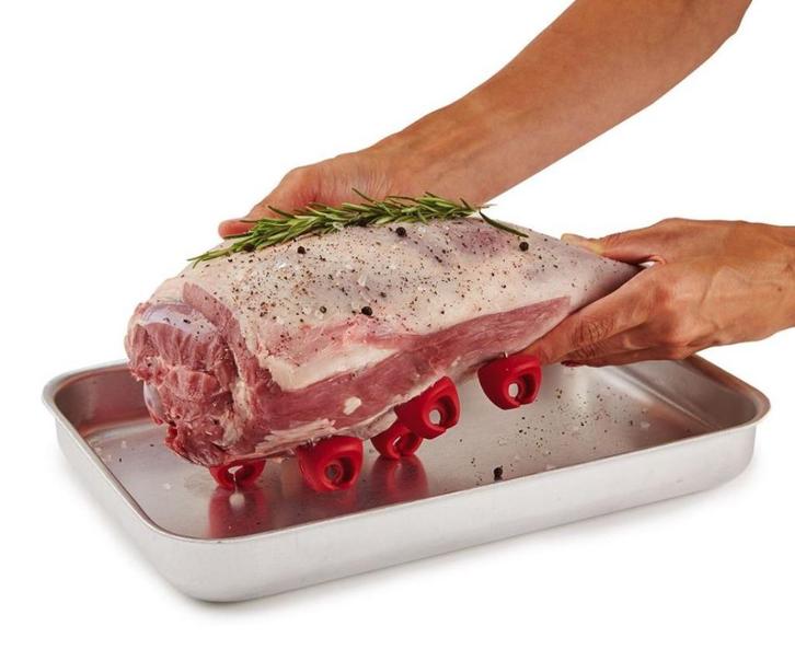 Zyliss set van 6 silicone braadslede afstand houders, Huis en Inrichting, Keuken | Bestek, Nieuw, Los bestek, Overige materialen