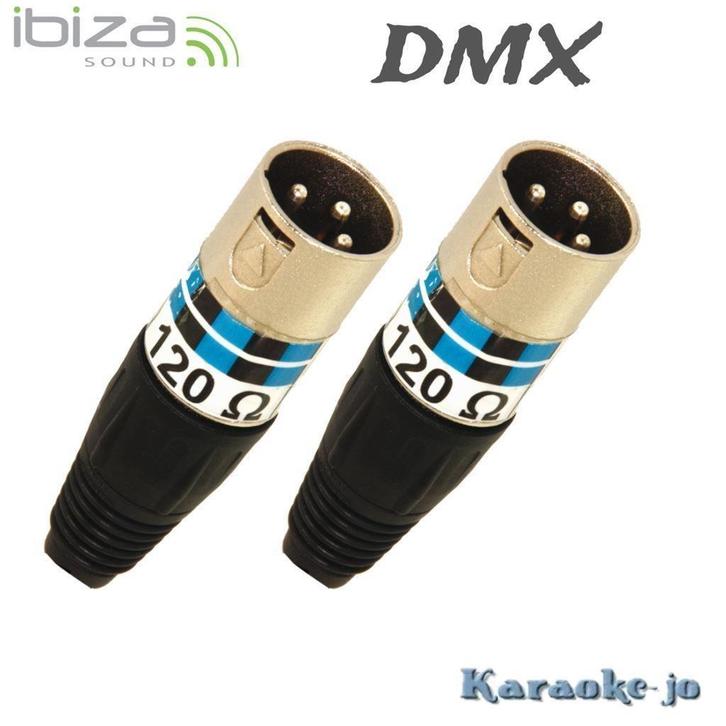 IBIZA XLR-EOL XLR-male 120 Ohm DMX afsluitweerstanden, Muziek en Instrumenten, Licht en Laser, Nieuw, Ophalen of Verzenden