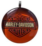 Pendentif en acier inoxydable Harley Davidson - Orange, Bijoux, Sacs & Beauté, Pendentifs, Enlèvement ou Envoi, Neuf, Orange