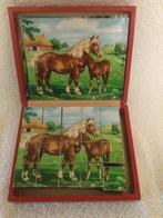 Vintage houten blokpuzzel  20 stuk's 1960-70, Ophalen of Verzenden