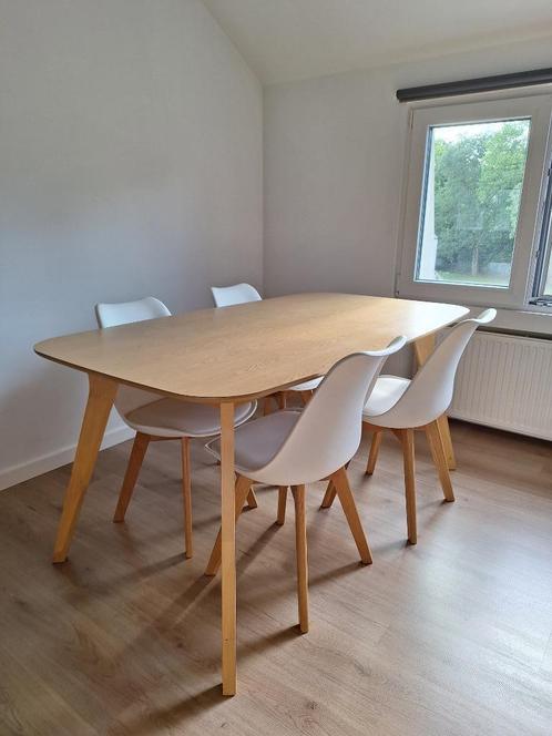 Eettafel + 4 stoelen, Huis en Inrichting, Tafels | Eettafels, Nieuw, Vier personen, Ophalen