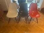 Ensemble de 6 chaises Eames des années 60, Herman Miller, Huis en Inrichting, Stoelen, Ophalen, Zo goed als nieuw, Blauw, Hout