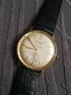 Pontiac mooie vintage heren horloge, Overige merken, Leer, Staal, Polshorloge