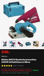 Makita 9403J bandschuurmachine, Doe-het-zelf en Bouw, Gereedschap | Schuurmachines, Ophalen, Nieuw, 1200 watt of meer, Bandschuurmachine