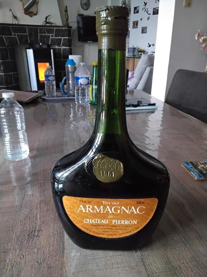 Bouteille armagnac 1,5l, Verzamelen, Wijnen, Ophalen