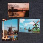 3 postkaarten: molens in Nederland (niet beschreven), Verzamelen, Ophalen of Verzenden
