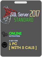 Microsoft SQL Server 2017 Standard avec 5 appels utilisateur, Enlèvement ou Envoi, Neuf, Windows