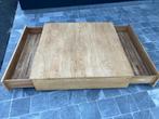 Table de salon en hêtre, Comme neuf, 100 à 150 cm, 100 à 150 cm, Autres essences de bois