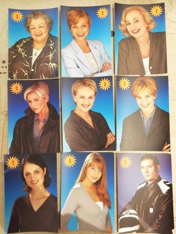 Foto kaart TV 1 acteurs THUIS 9 stuks 1999 - 2000