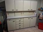 Vintage 50 ies keukenkast, Huis en Inrichting, Keuken | Complete keukens, Ophalen, Wit