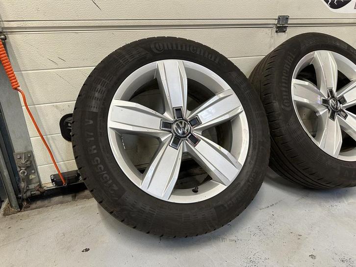 17inch Originele VW Corvara Style Velgen! A merk band 5x112, Auto-onderdelen, Banden en Velgen, Banden en Velgen, Zomerbanden