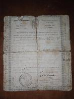Oude huwelijksakte Antwerpen 1845, Antiek en Kunst, Antiek | Boeken en Manuscripten, Ophalen of Verzenden