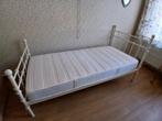 bed van 90x200 vertind blik, Ophalen, Zo goed als nieuw, Wit