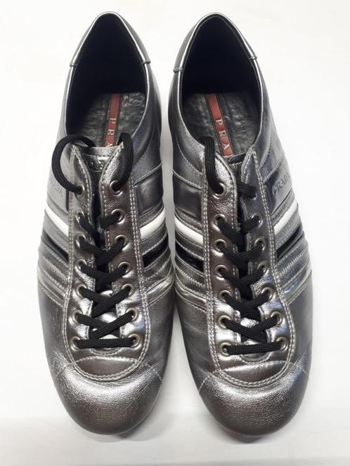 PRADA Luxury sneakers heren "silver chrome"  maat 7 1/2, Vêtements | Hommes, Chaussures, Comme neuf, Baskets, Autres couleurs