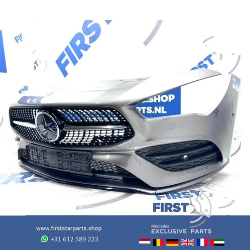 W118 CLA AMG BUMPER ZWART WIT GRIJS VOORBUMPER + DIAMOND GRI, Auto-onderdelen, Carrosserie, Bumper, Mercedes-Benz, Voor, Gebruikt