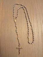 Paternoster in zilver 26cm, Ophalen of Verzenden, Gebruikt, Christendom | Katholiek