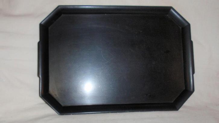 Oude zwarte bakelieten Art Deco serveer plateau, Antiquités & Art, Curiosités & Brocante, Enlèvement ou Envoi