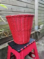 Corbeille à papier en osier rouge ( réservé), Ophalen, Gebruikt, Minder dan 10 liter, Riet