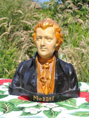 buste en platre compositeur Mozart 