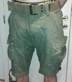 short heren cargo military khaki met riem Brandit S, Verzenden, Nieuw, Maat 46 (S) of kleiner, Groen