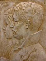 Bas-reliëf Koning Albert en Koningin Elisabeth 14-18, Verzamelen, Ophalen, Gebruikt, Overige typen