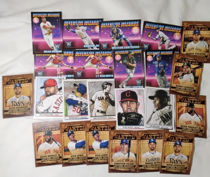Topps, Big League MLB honkbalkaarten, Hobby en Vrije tijd, Verzamelkaartspellen | Overige, Zo goed als nieuw, Meerdere kaarten