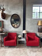 2 Morso Steel fauteuils ontworpen door Enrico Franzolini, 75 tot 100 cm, Ophalen of Verzenden, Zo goed als nieuw, Metaal