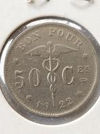 50 cents 1922 fr, Timbres & Monnaies, Envoi, Monnaie en vrac, Métal