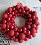 krans rode kerstballen, Ophalen of Verzenden, Zo goed als nieuw