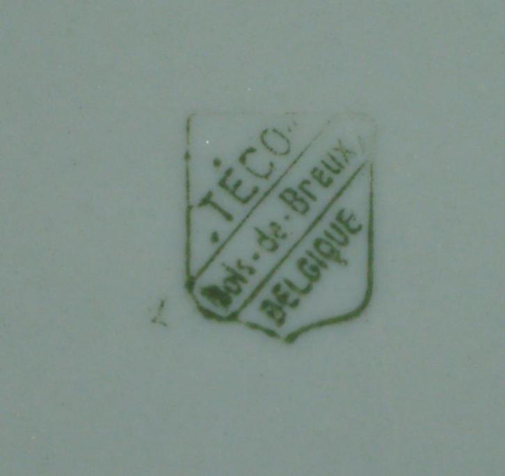 TECO BOIS-DE-BREUX KOFFIEPOTJE CELADON PORSELEIN CA 1935, Antiek en Kunst, Antiek | Porselein, Ophalen of Verzenden