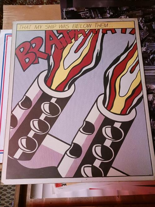 Roy Lichtenstein originele vintage litho, Antiek en Kunst, Kunst | Litho's en Zeefdrukken, Ophalen of Verzenden