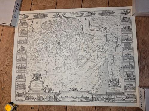 Oude kaart van Nederland, Boeken, Atlassen en Landkaarten, Zo goed als nieuw, Landkaart, Nederland, Ophalen of Verzenden
