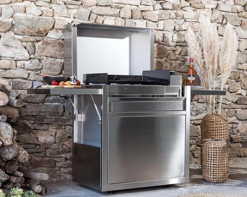 Premium Plancha Gas 75 cm Roestvrij staal, Tuin en Terras, Gasbarbecues, Gebruikt, Ophalen