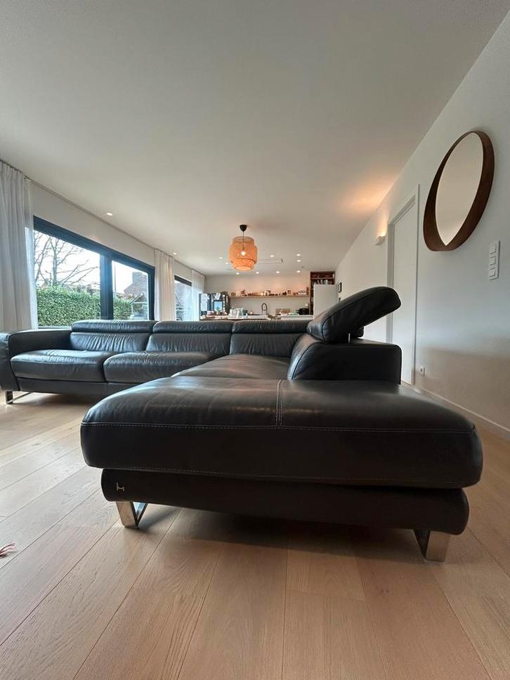 Designzetel italiaans merk Nicoletti, Huis en Inrichting, Zetels | Complete zithoeken, Gebruikt, Leer, Ophalen